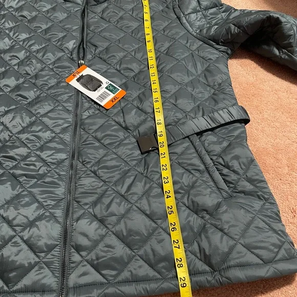 32 Degrees blue/green  Quilted Puffer Jacket - Picture 9 of 16
